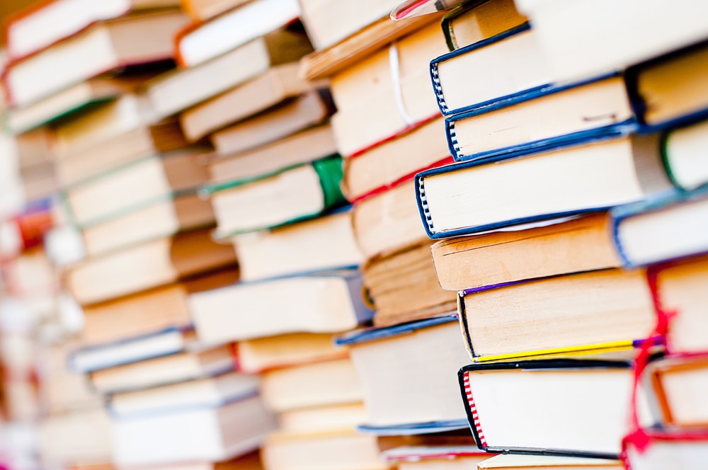 stacks of used books