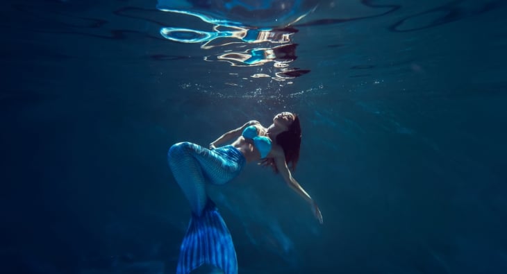 Mermaid underwater